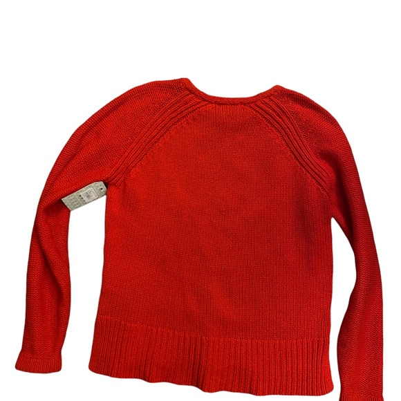 Sandwich designer red knit sweater with ribbing NWT fall/ winter … - Picture 3 of 5